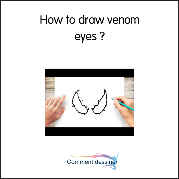 How to draw venom eyes
